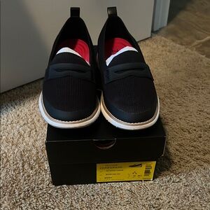 Cole Haan Zerogrand Black and White Slip-On Shoes